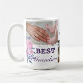 Mug Meilleur collage photo grand-mère (Gauche)