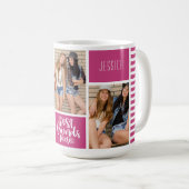 Mug Meilleur Collage photo tendance pour Amis Forever  (Devant droit)
