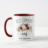Mug MEILLEUR COMADRE jamais (VOTRE NOM) Marsala Bouque (Gauche)