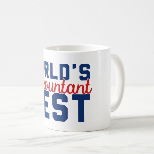 Mug Meilleur comptable au monde (Devant droit)