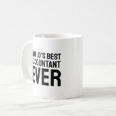 Mug Meilleur comptable au monde | Drôle (Devant gauche)