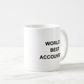 Mug Meilleur comptable du monde (Devant droit)
