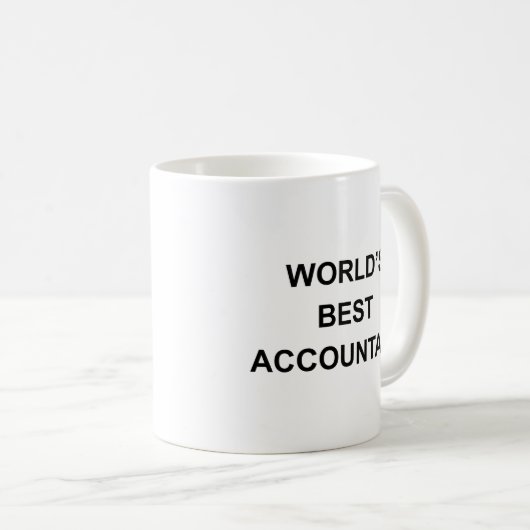 Mug Meilleur comptable du monde (Devant droit)