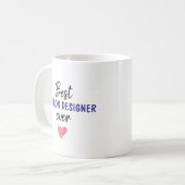 Mug Meilleur concepteur de mode jamais (Devant gauche)