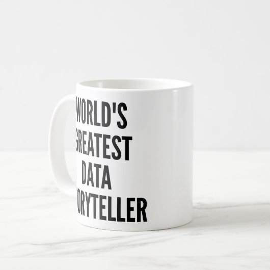 Mug Meilleur conteur de données au monde (Devant gauche)