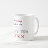 Mug Meilleur Cousin (Devant droit)