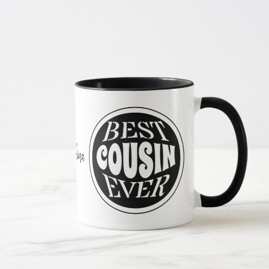 Mug Meilleur Cousin jamais personnalisé (Droite)
