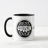 Mug Meilleur Cousin jamais personnalisé (Gauche)