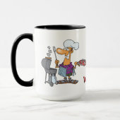 Mug Meilleur cuisinier BBQ Papa (Gauche)