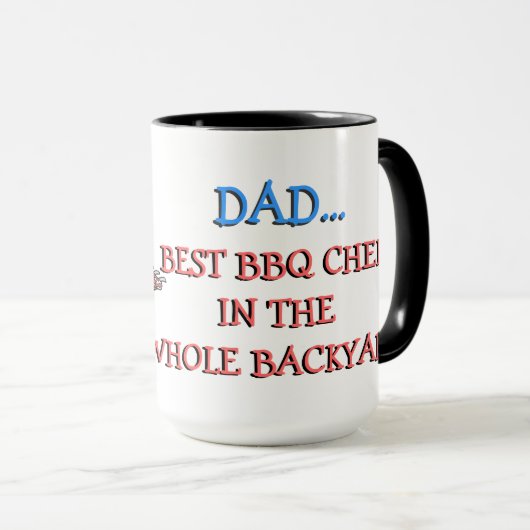 Mug Meilleur cuisinier BBQ Papa (Devant droit)