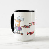 Mug Meilleur cuisinier BBQ Papa (Devant gauche)