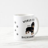 Mug Meilleur Dachshund Maman Nom personnalisé de chien (Devant droit)