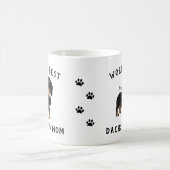 Mug Meilleur Dachshund Maman Nom personnalisé de chien (Centre)