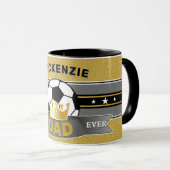 Mug Meilleur DAD Ever FOOTBALL Sport (Devant droit)