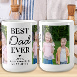 Mug Meilleur DAD jamais personnalisé 2 Fête des pères<br><div class="desc">Surprenez votre père cette fête des pères avec une tasse à café photo personnalisée. "Meilleur PÈRE Jamais." Personnalisez cette tasse de papa avec les photos préférées, le message et le nom.. Visitez notre collection pour les meilleurs cadeaux de fête des pères papa et cadeaux de papa personnalisés. DROIT D'AUTEUR ©...</div>