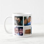 Mug Meilleur DAD Jamais Personnalisé Gold Multi Photo (Gauche)