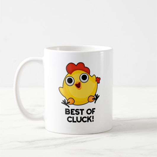 Mug Meilleur De Cluck Drôle Pun De Poulet (Gauche)