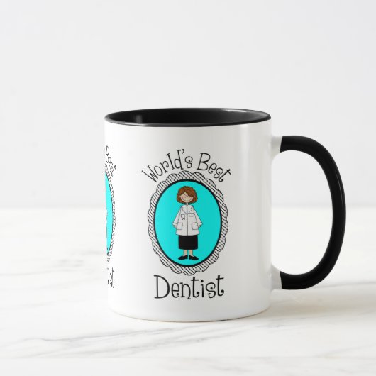 Mug Meilleur Dentiste (Femme) Tee - shirt et cadeau du (Droite)