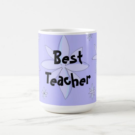 Mug Meilleur design de flocon de neige pour enseignant (Centre)