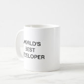 Mug Meilleur développeur mondial (Devant gauche)