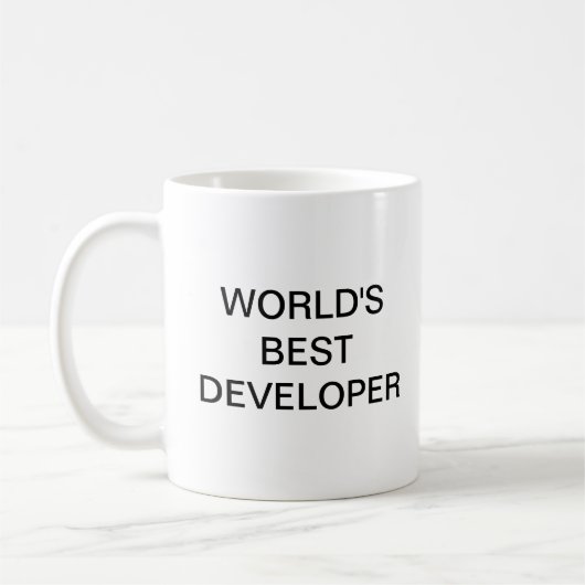 Mug Meilleur développeur mondial (Gauche)