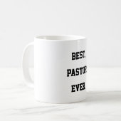 Mug Meilleur devis de pasteur (Devant gauche)