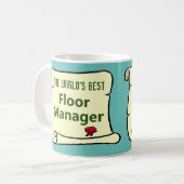 Mug Meilleur Directeur de étage. (Devant gauche)