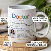 Mug Meilleur Docteur Recherche jamais avec photo et me