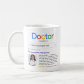Mug Meilleur Docteur Recherche jamais avec photo et me (Gauche)