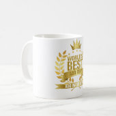 Mug Meilleur du Monde Or 5 Étoiles (Devant gauche)