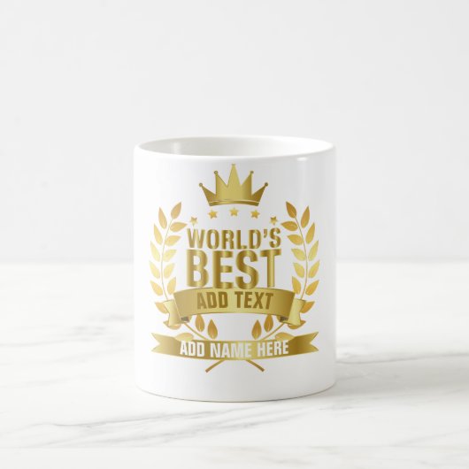 Mug Meilleur du Monde Or 5 Étoiles (Centre)