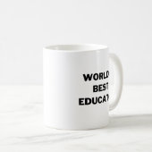 Mug Meilleur éducateur du monde (Devant droit)