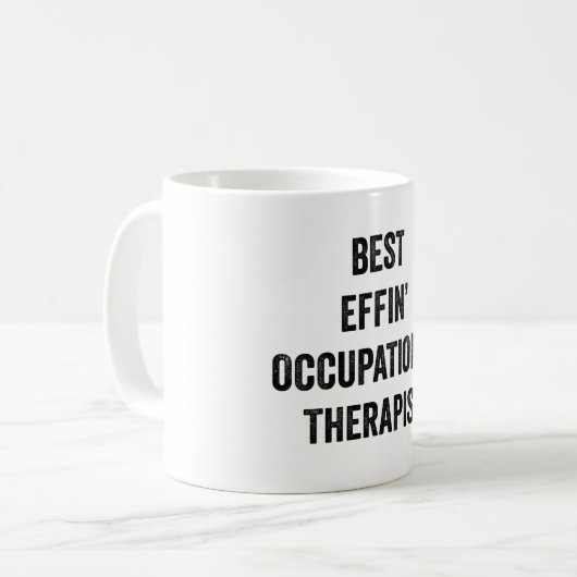 Mug Meilleur Effin' ergothérapie (Devant gauche)