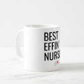 Mug Meilleur Effin" Infirmière (Devant gauche)