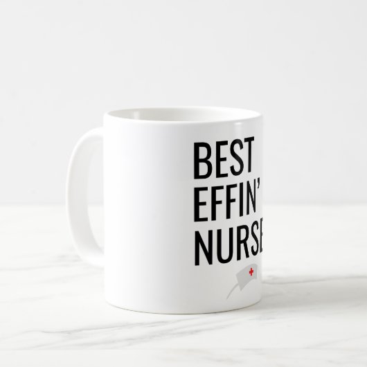 Mug Meilleur Effin" Infirmière (Devant gauche)