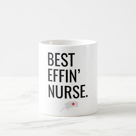 Mug Meilleur Effin" Infirmière (Centre)