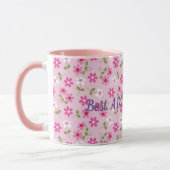 Mug Meilleur élégant Floral Moderne (Gauche)