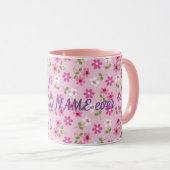 Mug Meilleur élégant Floral Moderne (Devant droit)