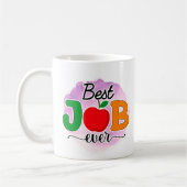 Mug Meilleur emploi enseignant jamais (Gauche)