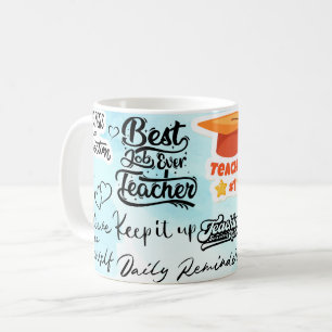 Mug meilleur emploi enseignant jamais