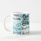 Mug meilleur emploi enseignant jamais (Gauche)