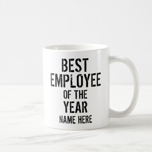 MUG MEILLEUR EMPLOYÉ DE L'ANNÉE PERSONNALISER (Droite)