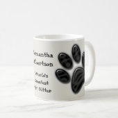 Mug Meilleur Empreinte de patte aidant pour animaux de (Devant droit)