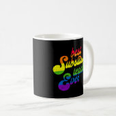 Mug Meilleur Enseignant De Substitut Ever Rainbow Ense (Devant droit)