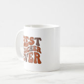 Mug Meilleur Enseignant de Tous les Temps – Design Rét (Devant gauche)