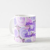 Mug Meilleur enseignant du monde (Devant gauche)