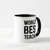 Mug Meilleur enseignant du monde (Devant droit)