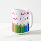 Mug Meilleur enseignant du monde (Devant droit)