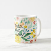 Mug Meilleur enseignant du monde (Devant droit)