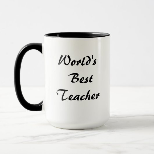 Mug Meilleur enseignant du monde (Gauche)